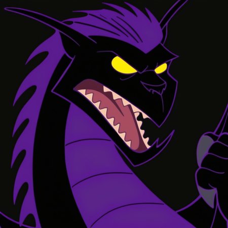 score_9, score_8_up, score_7_up, Expressiveh, masterpiece, best quality, highly detailed, realistic, (zPDXL3), 1boy, solo, (DDS1, furry, anthro, scalie, male dragon, black body, purple body, two tone body, purple hair, dragon wings, yellow sclera, no pupils, grey claws, pointy jaw, horns) ((clenched fists)), upper body, close-up, angry, open mouth, tongue, looking at viewer, narrowed eyes, black background, simple background, uncensored