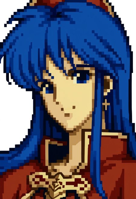 score_9, score_8_up, score_7_up, source_anime, 1girl, solo, smile,
<lora:zs_FE4PortraitsXL:1> fe4portraits, portrait, pixel art, white background
,<lora:lilina_XL-bf16-pony-v1:1>lilina \(fire emblem\), wizard,blue hair,blue eyes