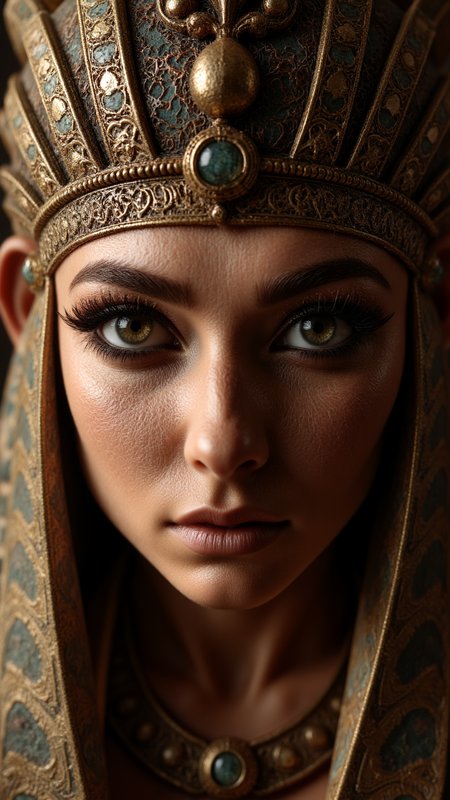 portrait, close up of a Female Sphinx, epic, Large Head, Lustful, stylized, sexy, heroic,   , , aidmamjv7