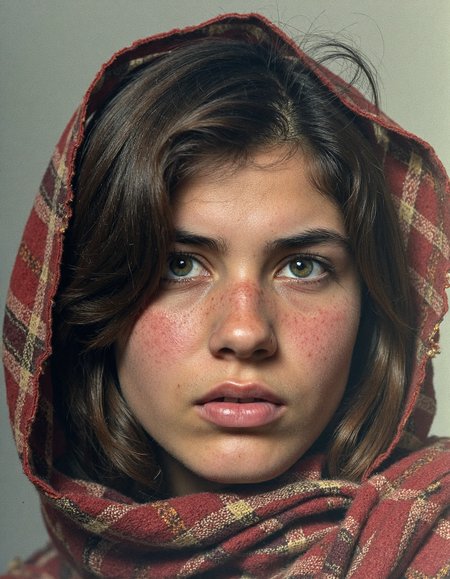 A poignant photo of an Afghan woman's face, taken in 1984, during the Soviet invasion of Afghanistan, sparking emotions of sadness, hope, and resilience., <lora:iphone-dev-7:0.8> <lora:amateurphoto-6version:0.8>  <lora:Another_Amateur_Lora:0.4>  <lora:Phlux:0.4> <lora:UltraRealPhoto:0.4>