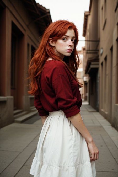 redhead woman
