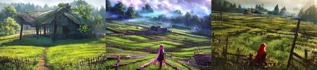 (otherworldly), highly insanely detailed, masterpiece, top quality, best quality, highres, 4k, 8k, RAW photo, (very aesthetic, beautiful and aesthetic), farm, fields, barn, fence, fantfa, <lora:FantasyFarm-10:1>, 
1girl, 
(__lazy-wildcards/char/haircolor__), 
(__lazy-wildcards/dataset/background-color__),âââ