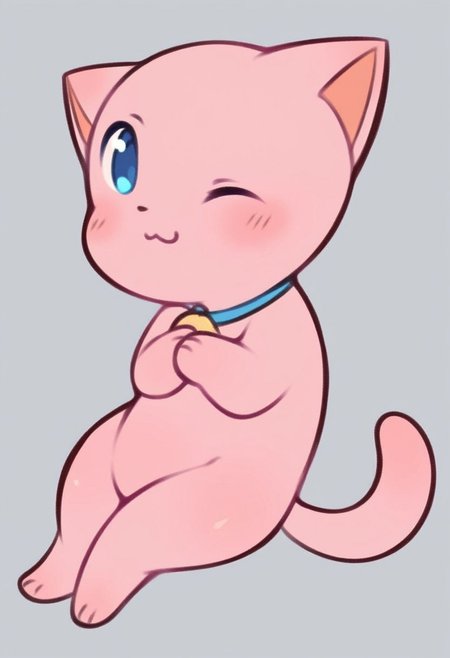 a small smart cute cat sitting