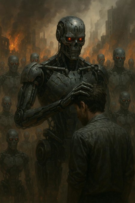 Generate me a picture of what the Ai takeover looks like.