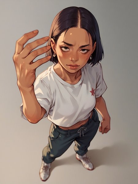 score_9, score_8_up, score_7_up, score_6_up, score_5_up,   <lora:reachXLP:0.8> from above, reach, 1girl,