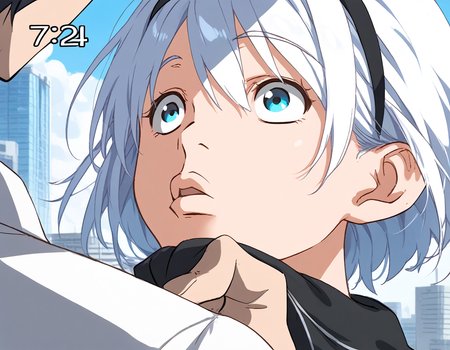 <lora:HyLper-Accelerate-PAseer:1><lora:Fixhands_anime_bdsqlsz_V1:1>score_9, score_8_up, score_7_up, uncensored, source_anime, intricate details, perfect anatomy BREAK
1boy, 1girl, 2b_\(nier:automata\), white hair, blak hairband, 
nijiuraseven, outdoors, city,
<lora:nijiuraseven_XL(pony)fix:1>