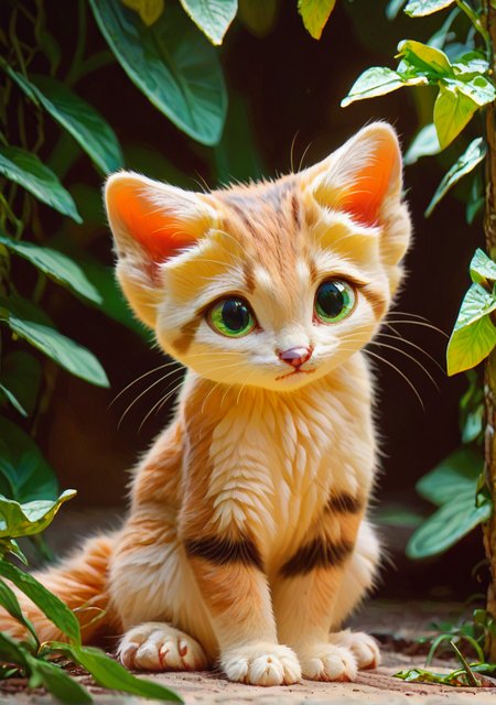 garden,sandcat,(kitten:1.4),solo,run,soft fur,green eyes, 
<lora:æ²ä¸ç«:0.8>
<lora:naip33:0.7>  <lora:Impressionism Oil Painting Style LoRA_Pony XL v6:0.5>, score_9, score_8_up, score_7_up, score_6_up, score_5_up, score_4_up,zPDXL