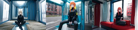 (otherworldly), highly insanely detailed, masterpiece, top quality, best quality, highres, 4k, 8k, RAW photo, (very aesthetic, beautiful and aesthetic), 
1girl, asian female, facing viewer, turtleneck, pants, 
<lora:MM5-v1:0.5>, blue wall, window, sitting, Magic Mirror Car, MM5, indoors, 
1girl, solo, 
(__lazy-wildcards/char/haircolor__),âââ