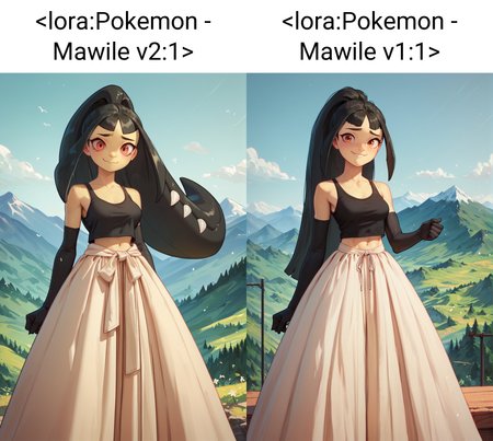 score_9, score_8_up, score_7_up, 1girl, human, solo, medium breasts, tank top, midriff, yellow long skirt, elbow gloves, mountain, smile, embarrassed, looking at viewer, pkmaw, <lora:Pokemon - Mawile v2:1>