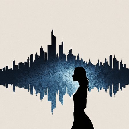 PStyl3, cityscape, negative space, abstract, woman,   <lora:Maximalist_Drawing_BW:0.7>