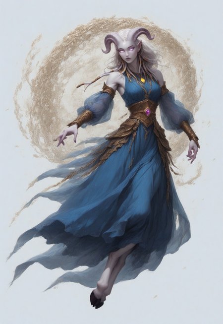 (absurdres, highres, best quality, masterpiece:1.4), 
score_9, score_8_up, score_7_up, score_6_up, 
detailed, 
detailed body, 
detailed face, 

(culDraenei, 
female, 
purple eyes, 
no sclera, 
no pupils, 
athletic, 
tall, 
slim, 
pale skin,
grey skin, 
long ears),

loose long blue dress,  
yellow pendant, 
sleeveless, 

cheerful, 
(((full body))), 
posing, 
floating, 

(((white background, plain background))), 
(((no objects in background)))
