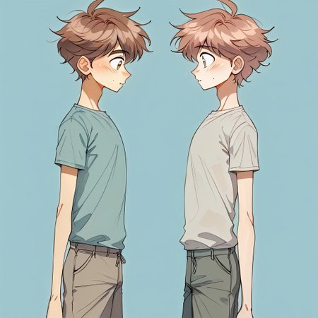 (Pencil_Sketch:1.2, messy lines, greyscale, traditional media, sketch), unfinished, hatching (texture), ((two friends comparing who is taller)), ((tall man comparing height with a  skinny twink)), ((tall man and short man)),  ((height difference)), ((size difference)),2boys, ((young face), (skinny twink), ((shorter twink)), clothed, 2boys waring boy clothes, (young faces), ((2.3 meters vs 1.7 meters of height)) ,skinny boy, medium hair, brown hair,