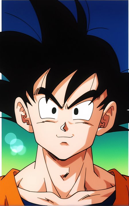 score_9, score_8_up, score_7_up, BREAK
ARTSTYLE_DragonBallZ_ownwaifu,  retro artstyle, 1990s \(style\), 
1boy, male focus, black hair, black eyes, spiked hair, son goku, 
dougi, collarbone, muscular male,
(portrait, head tilt, looking at viewer), white border, bokeh, <lora:PONY_STYLE_DragonBallZ_ownwaifu:0.8>, solo,