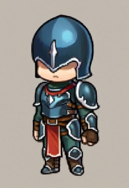 score_9, score_8_up, score_7_up, source_anime, BREAK ,solo, 1boy, <lora:Feh-Sprites-pdxl_Fp:1>, simple background, chibi, full body,   <lora:313archer-pdxl-nvwls-v1:1>, 313archer, helmet, armor, covered eyes,