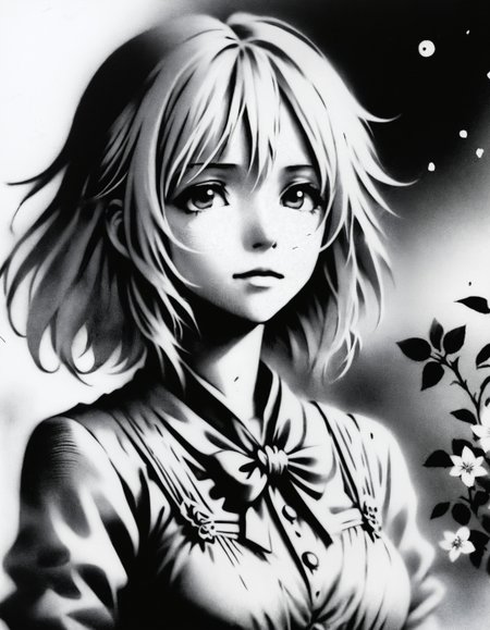 zavy-fzzgrfft, manga monochrome of Violet Evergarden, black and white,
