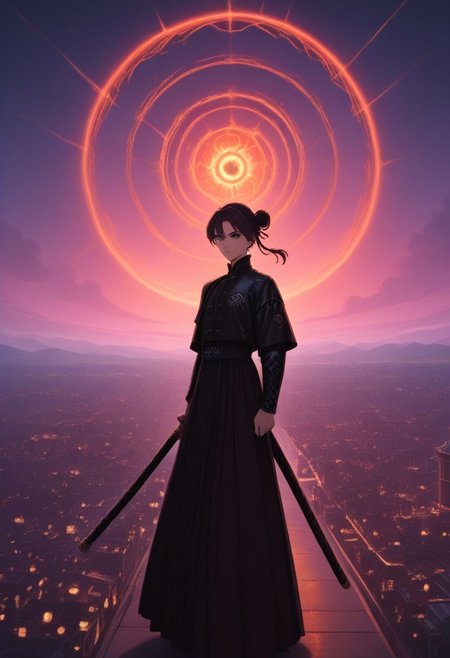 floating through the air above a futuristic city, holding a holographic scepter  , male focus, high-quality, street background , space suit made of flowing, Gothic woman, Athletic female, facial stubble, Mechanical dragon, casual look, eyes glowing with ancient knowledge  , a swirling vortex of bright neon colors, dress, ethereal effects, wearing leather jacket, A colorful parrot flying through a rainforest canopy.      A male samurai with a katana, sky   , Ethereal warlock with glowing tattoos
