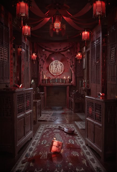score_9,score_8_up,score_7_up,8k,,ruanyi0706,blood splatter,blood,east asian architecture,1girl,<lora:0706 Chinese horror_v1_pony:1>