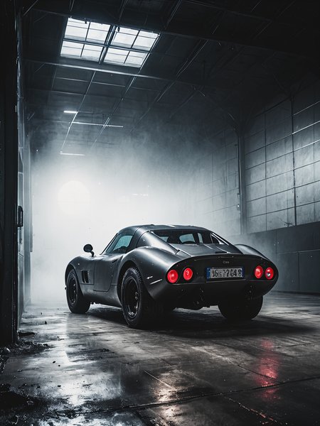 armored car in hangar, carbon body, Leica Q2 with Summilux 35mm f/1.2 ASPH, Ultra High Resolution, detailed background, dramatic angle, epic composition, high quality , (8k, RAW photo, highest quality), hyperrealistic,,<lora:add-detail-xl:1>,    <lora:Desolation:0.8>