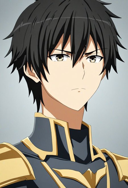 high resolution, solo, best quality, 1Boy, Kanie Seiya, Black Hair, portrait, looking at viewer, focused gaze forward, upper body, head upright, fear, OverallDetail