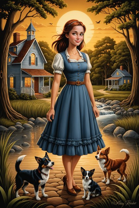by Mark Lovett and Kelly Vivanco in the style of Terry Redlin  <lora:more_art:0.20><lora:huge_anime_eyes:0.85><lora:attractive:0.75><lora:great_lighting:1.00><lora:aesthetic:0.85><lora:photorealistic_portrait:0.85><lora:clothing_slider:1.00><lora:RMSDXL_Enhance:0.45><lora:RMSDXL_Creative:0.35><lora:RMSDXL_Photo:0.45><lora:RMSDXL_Darkness_Cinema:0.50><lora:XDetail_heavy:0.45><lora:perfect_eyes:0.15><lora:perfect_hands:0.15><lora:midjourney:-0.15><lora:looking_at_viewer:0.75>