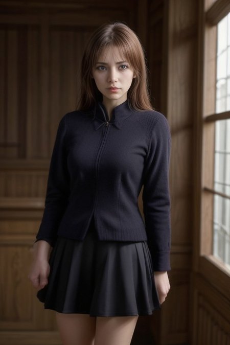 detailxl Photograph Taken on Nikon D750, 8K, athletic figure, Hyperdetailed, hyperrealism, Attractive, Attractive bust girl, asymmetric balance, 
embedding:urn:air:sd1:embedding:civitai:222256@250708, embedding:urn:air:sd1:embedding:civitai:222256@250708, score_9, score_8_up, score_7_up, score_6_up, score_5_up, score_4_up, ,masterpiece, perfect face, perfect eyes,hogwarts,library, natural light 1girl,Hermione Grainger, detailed faces,inocent girl, holding books,shy face, (Gryffindor school oufit,skirt :1.1)),locking at viewer , negative_hand,Akaburstyle
