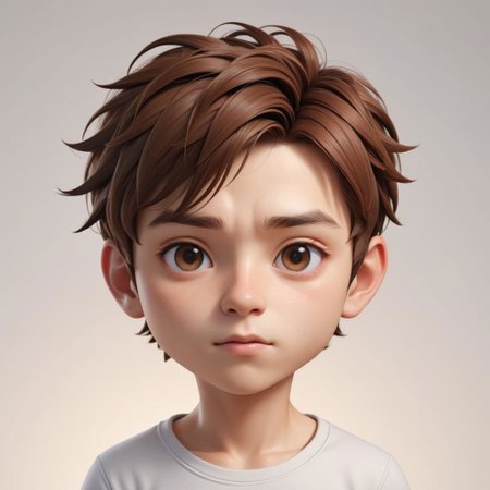 Portrait of a ruddy young man, chibi, super deformed, 20yo, Photorealistic simple volumetric light background, ColorART, CGI,