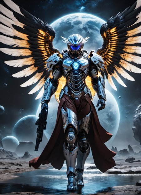 hyperdetailed photography,winxl,man,(robe),(scifi wings),holding a weapon,full armor,ambient,epic,masterpiece,8k uhd,awardwinning,trending on artstation and deviant art,official art,private press,raw photo,  <lora:winxl-step00000350:0.8>