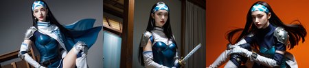 highly insanely detailed, masterpiece, top quality, best quality, highres, 4k, 8k, RAW photo, (very aesthetic, beautiful and aesthetic), 
__lazy-wildcards/cosplay-char/ShinMegamiTensei/beth/prompts__, 
<lora:zs_Beth:0.8>, 
(1girl:1.3), 1other, 
__lazy-wildcards/dataset/background__,âââ