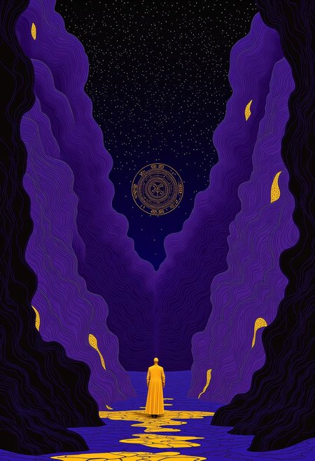 Abstract, purple, surreal, creepy.