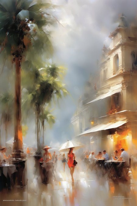 <lora:Willem Haenraets Style:1>Willem Haenraets Style - Busy week. Strong thunderstorms will join the tropical heat