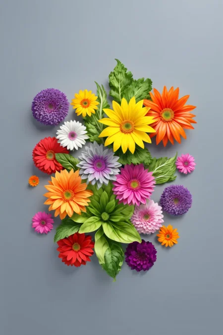 absh05 style colorful abstract <lora:Special_Constructs_absh05_style:1>,
realistic
Home garden and flowers and vegetables, Gray background,
detailed, professional,  slick, high quality, masterpiece, highres,
amazing, beautiful, breathtaking, astonishing, brilliant,
