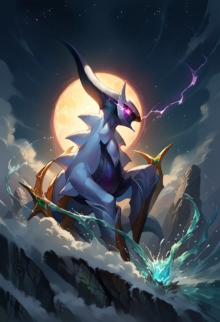score_9, score_8_up, score_7_up, score_9, score_8_up, score_7_up, score_6_up, score_5_up, score_4_up, , furry,( solo:1.3), League of Legends, Splash Art, 
source_anime, arceus, arceus, side view, looking at viewer, cloud, cosmos,
horror, scary, dramatic light, glowing eyes, tension, horrorStylez, glowing eye trail, beautiful eye