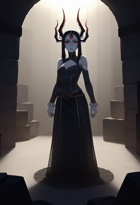 score_9, score_8_up, score_7_up, BREAK, 1girl, dark fantasy monster girl, sexy body, creepy, spider girl, red eyes, dungeon, slender, detailed background, webbing, black lace, vibrant lighting, dramatic shadows, rating_safe, <lora:incase-ilff-v3-4:0.3>  <lora:g0th1cPXL:0.3> g0th1cpxl,   <lora:tarakanovich1.5:0.3> tarakanovich, depth of field, film grain, dramatic lighting,