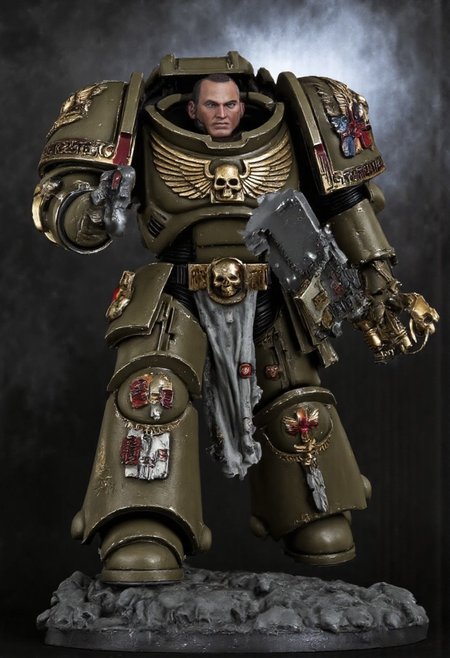 Score_9_up, absurdres, Source: GamesWorkshop, best quality, expressive eyes, perfect face, space marine, a Gray Knights Astartes Chapter space marine wielding a chainsword, olive drab power armor and astartes helmet, mantisdetailerse, adddetails, smokey background,
MOVIE STILL,
FILM STILL,
CINEMATIC,
CINEMATIC SHOT,
CINEMATIC LIGHTING,