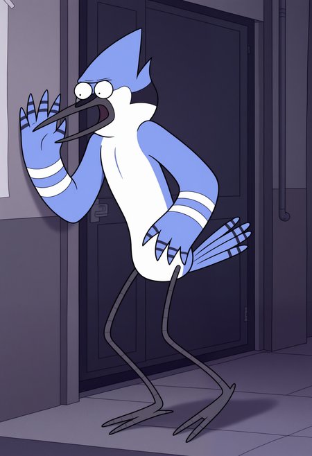 masterpiece,best quality,amazing quality, 1boy, solo, m0rd3c41, bird boy, bird tail, full body,