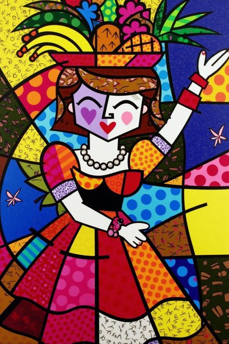 romeb1 illustration.
A woman dancing, wearing a hat filled with fruits such as bananas and a pineapple. She wears a pearl necklace and a red bracelet on her right arm. <lora:romeb1_cap_d6a3e12:1.0><lora:829125376438549793:0>