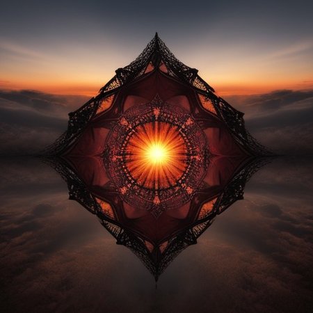 Fractal sunset