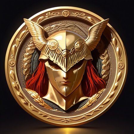 masterpiece, best quality, newest, absurdres, highres, anime, anime style, TheC0in-silver, silver, silver coin, coin, TheC0in, 
1girl, malenia blade of miquella,
made of gold, objectification,