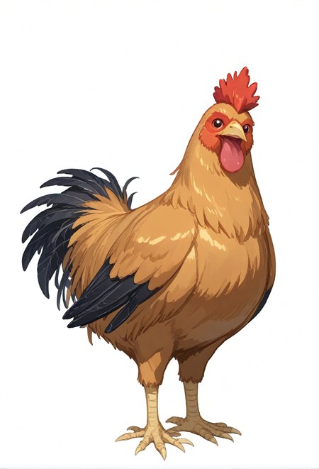 <lora:chicken_XL_pony_v1:1> chicken,, BREAK score_9, score_8_up, score_7_up, BREAK  source_anime, best quality, masterpiece,uncensored,  <lora:Hyper-SDXL-4steps-lora:1>, zPDXL