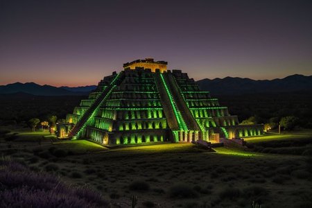 (tall ancient stone towers; 1.39) (ziggurat temple complex emerging from landscape: 1.39) raw photo, moonlight, night photography, high exposure, Arizona desert, Saguaro Cactus, Tall Mesa,  cozy, photorealistic, high detailed texture, 8k uhd, dslr, soft lighting, high quality, film grain, (Fujifilm XT3, Sony A7 IV: 1.19), highly detailed photography, (muted colors, cinematic, dim colors, soothing tones:1.2), vibrant, insanely detailed, hyperdetailed, (dark shot:1.2), (vsco:0.3), (intricate details:0.9), (hdr, hyperdetailed:1.2) (highest coherency: 1.39) (highest quality: 1.39) (rule of Thirds) (award winning) (breathtaking) (masterclass) (vibrant color: 0.79) (distant hillside) (purple-green glow: 1.49) (evil temple: 1.19)