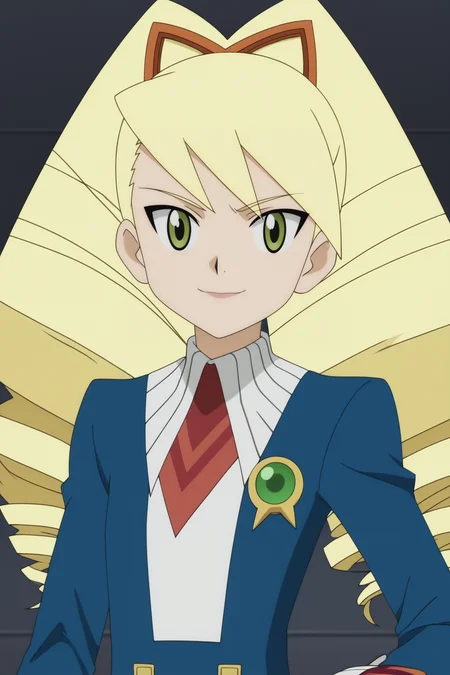 score_9, score_8_up, score_7_up, source anime, prefect lighting, very aesthetic, BREAK, anime coloring, anime screencap,
 <lora:luna_platz_mega_man_v1-pony6:1>, 1girl, luna platz \(mega man\), mega man star force \(series\), green eyes, blonde hair, twin drills,
echo ridge school uniform, upper body, 
BREAK, looking at viewer, light smile, 
BREAK,