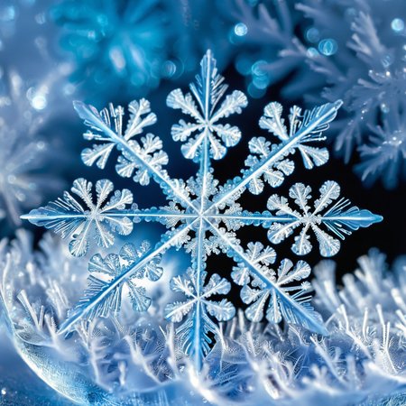Macro Photography, microworldslora, snowflake, close-up, macro 100mm, macro photography