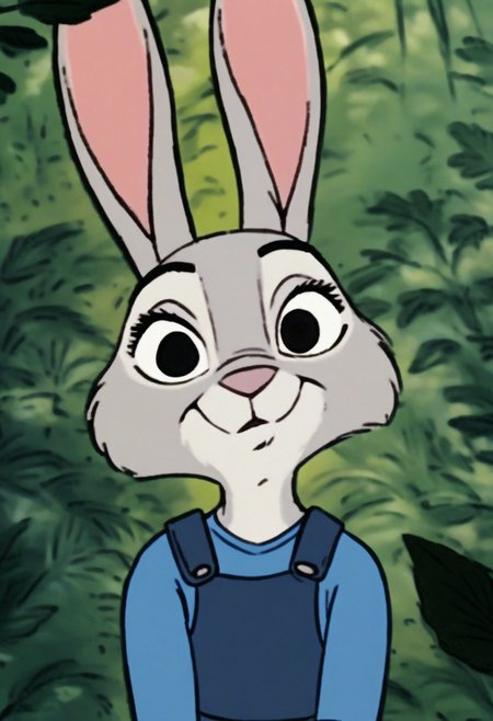 (cubsis:0.5) (judy hopps:0.6), anthro bunny, in forest, upper body portrait, looking at viewer  <lora:cubsis-v2-ponyv6xl:1>, (score_9, score_8_up, score_7_up, score_6_up, score_5_up, score_4_up:0.3)