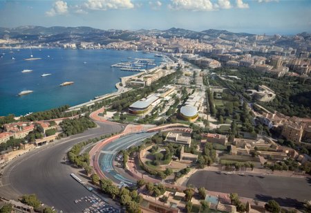 ,Monaco 1940s,Grand Prix,racing cars, one in front, cars behind blurred, all cars kept within frame, ((((aerial view,))), 
frame of picture,racetrack,outdoors,
sky blue,day,motion blur to wheels, some dust, keep cars size proportionate and perspective,
facing forward, close race, one driver per car, reflection in helmet visas,
cloud,tree,blue sky,_p_style, all with drivers, racing drivers, drivers heads all facing forwards, all wearing helmets,red car, blue car, yellow car, green car,ferrari,text MONACO on barriers, well drawn numbers on cars<lora:VintagePPXL:1>, (masterpiece, best quality, ultra-detailed, best shadow), high contrast, (best illumination), ((cinematic light)), colourful, hyper detail, dramatic light, intricate details, ultra detailed artistic photography, backlit, shadows, ultra high definition, 8k, ultra sharp focus, ultra high quality, soft lighting, film photography, analogue photography, hyperrealism,