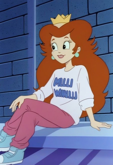 (source_anime, score_9, score_8_up, score_7_up:1), 
best quality, masterpiece, amazing quality, very aesthetic, absurdres, 
1girl, solo, 
smbss_toadstool, 
sweateroutfit, looking to the side, sitting, 
indoors