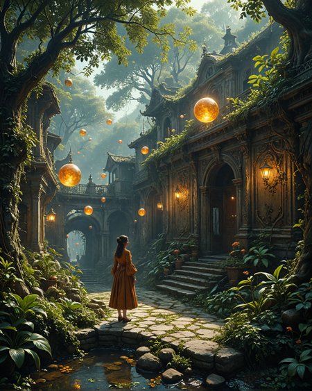 Railway stations to alternate realities, Kuchisake-onna, enchanted stone village with,
 solar-vine capillaries, Medieval ivory carvings, magnetic-amber levitation orbs in, radioactive-jungle mangroves, Symbiotic parasite-host systems style, bioluminescent fog banks,
<lora:tbh124-sdxl:0.15> style of Jean-Antoine Watteau,
<lora:tbh129-sdxl:0.15> style of Michael Cheval,
<lora:Sinozick:0.15>,
<lora:add-detail-xl:0.7>,
<lora:aidmaMJ6.1_v0.5_2:0.3> aidmamj6.1,
<lora:Flux-XL_Scenery:0.15> flux-scenery,
<lora:Flux-style-xl-lora:0.15> flux-style,
8K resolution, ultra-detailed cinematic composition, contemporary concept art style, volumetric magical atmosphere with ethereal glow, rich complementary color palette, vivid gradients and chiaroscuro contrast, dynamic perspective with layered depth of field, inspiring awe-inspiring mood, Unreal Engine 5 render quality, intricate textures, flawless anatomy, rule of thirds composition, luminous highlights, surreal ambiance, award-winning illustration, harmonious balance of light and shadow, photorealistic details, ArtStation trending, chromatic accents, nostalgic futurism, dreamlike serenity, bold creativity, professional finish, sharp focus, ambient background, fascinating dynamic motion,, Baroque art style, dynamic composition, dramatic lighting, rich colors, intricate details, professional-grade execution, captures the grandeur and theatricality of the Baroque period