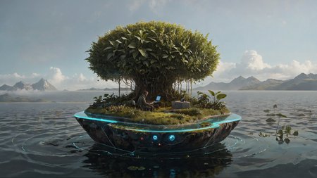 <lora:Double_Exposure_5:1> Double Exposure style of Rebel hacker in holographic interface and Energy-harvesting plants powering floating islands, <lora:add-detail-xl:0.8>, <lora:The_Classic:0.7>, <lora:ral-colorswirl:0.7> ral-colorswirl