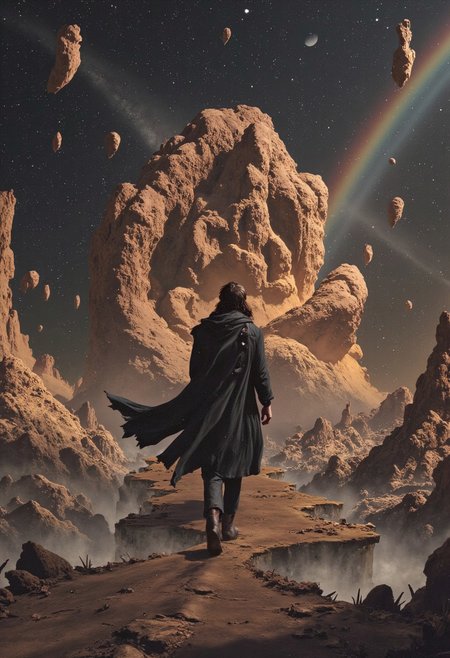 This is no distant god. They’re here, walking the crossroads of reality with the presence of someone who’s seen every rise and fall. Their voice hums with the resonance of collapsing stars, pulling you in like a black hole—inevitable, commanding, eternal. This is the universe in person: cosmic gangster, celestial overlord, and the infinite made flesh.
