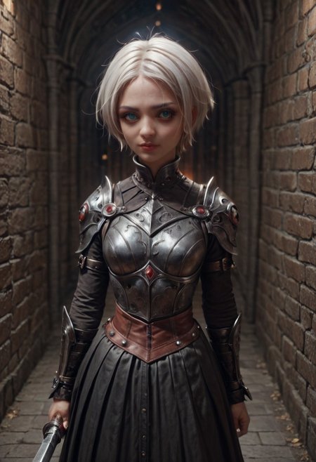 masterpiece, score_9, score_8_up, score_7_up, EasyNegative_v2, (looking at viewer:0.9), score_9, score_8, score_7, score_8_up, score_7_up, score_6_up, high resolution, (((1girl))), solo, short hair, white hair,   aqua eyes, full body, pretty face,  black leather armor, red trim, wielding a leather bullwhip, haunted castle, vampire slayer <lora:Pony_DetailV2.0:3> (best quality:1.1) 8k, sharp focus, anatomically correct, anatomically correct face, extremely detailed eyes, smooth edges, symmetrical eyes, symmetrical face, creepy, gothic,