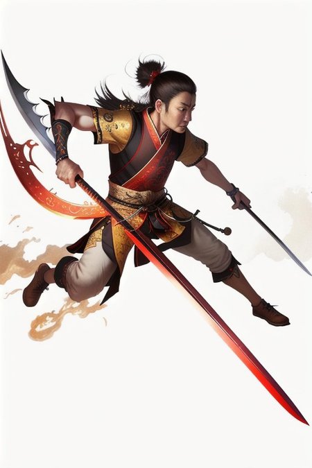 Shengbiao - A type of Chinese halberd that featured a hook at the end of the blade, Realistic looking weapon, MagicItem_v1,